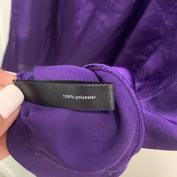 The Limited Purple Key Hole Blouse - Picture 3 of 13